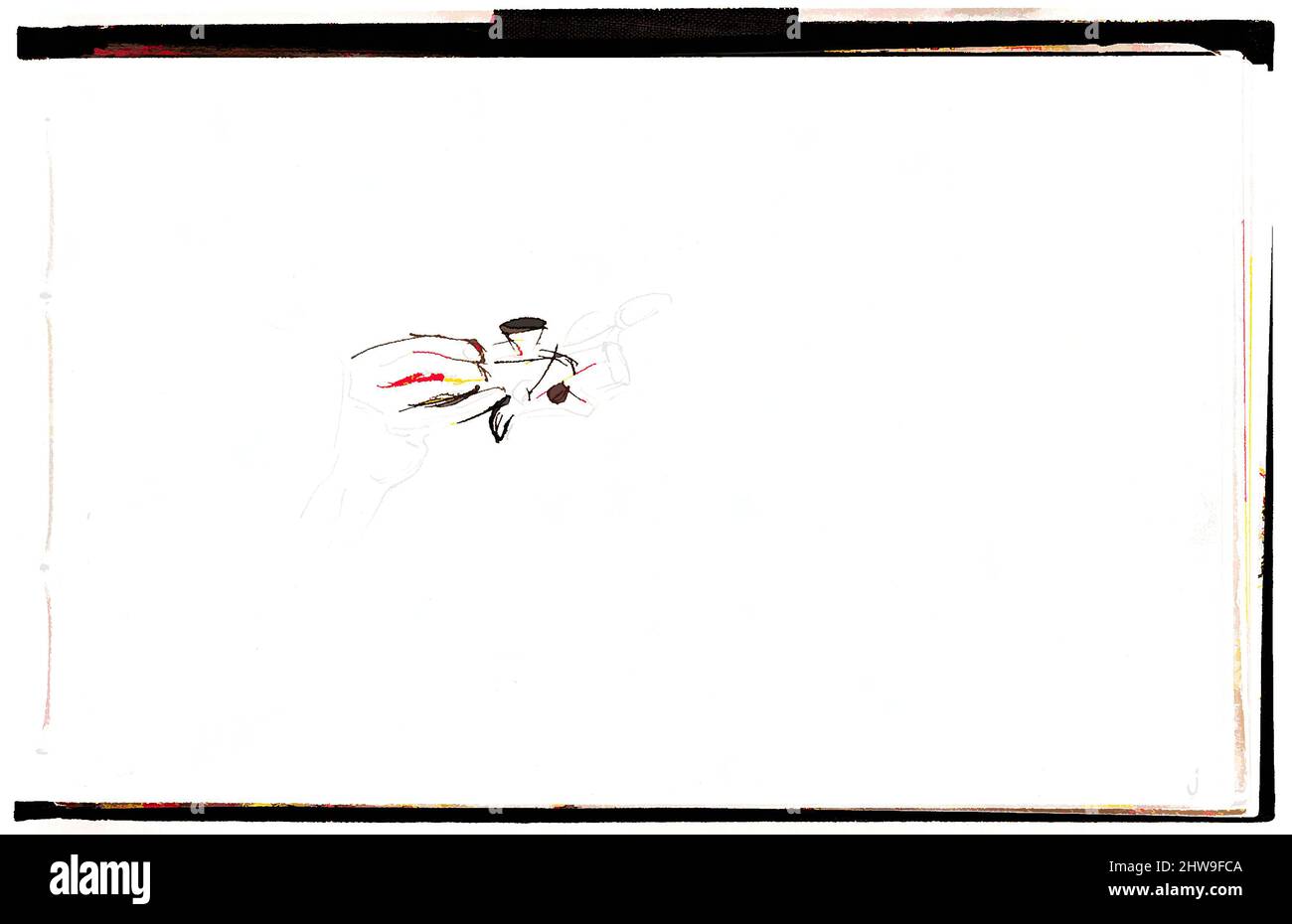 Art inspiré par la main d'un danseur javanais (tiré du Sketchbook of Javanais Dancers), 1889, Graphite sur papier vélin blanc cassé, 5 1/2 x 8 1/2 po. (14 x 21,6 cm), dessins, John Singer Sargent (américain, Florence 1856–1925 Londres, œuvres classiques modernisées par Artotop avec une touche de modernité. Formes, couleur et valeur, impact visuel accrocheur sur l'art émotions par la liberté d'œuvres d'art d'une manière contemporaine. Un message intemporel qui cherche une nouvelle direction créative. Artistes qui se tournent vers le support numérique et créent le NFT Artotop Banque D'Images
