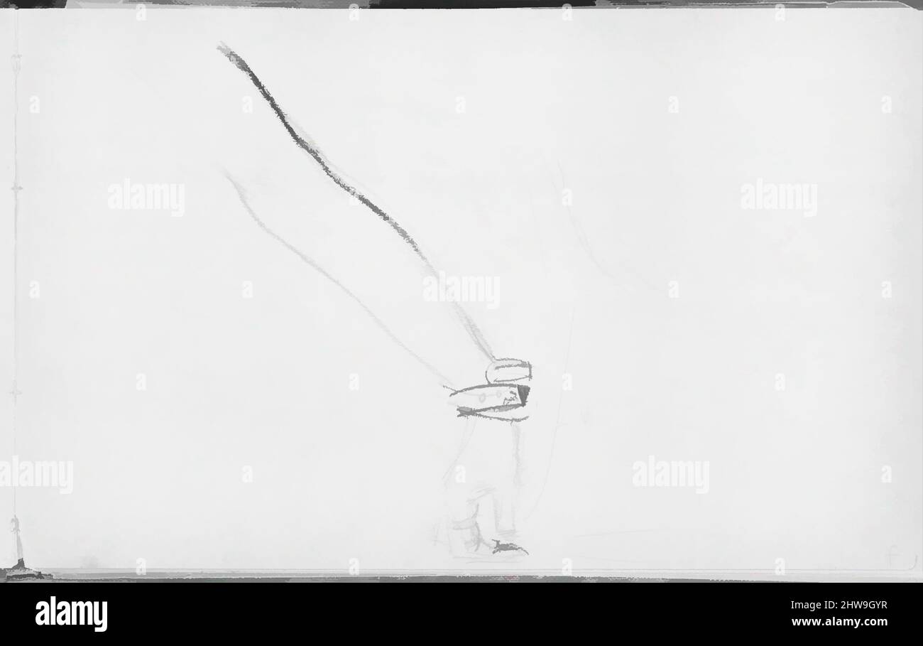 Art inspiré par le bras d'un danseur javanais (tiré du Sketchbook of Javanais Dancers), 1889, Graphite sur papier vélin blanc cassé, 5 1/2 x 8 1/2 po. (14 x 21,6 cm), dessins, John Singer Sargent (américain, Florence 1856–1925 Londres, œuvres classiques modernisées par Artotop avec une touche de modernité. Formes, couleur et valeur, impact visuel accrocheur sur l'art émotions par la liberté d'œuvres d'art d'une manière contemporaine. Un message intemporel qui cherche une nouvelle direction créative. Artistes qui se tournent vers le support numérique et créent le NFT Artotop Banque D'Images