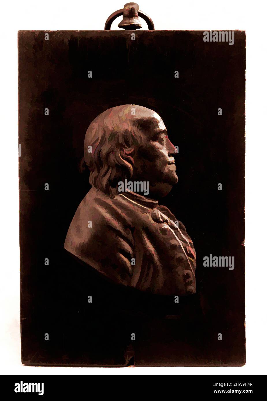 Art inspiré de la plaque de Benjamin Franklin, 1776–1821, éventuellement fabriqué à Paris, France, Bronze, 2 3/4 x 1 7/8 po. (7 x 4,8 cm), Métal, attribué à Jean Martin Renaud (français, Sarreguemines 1746–1821 Paris, oeuvres classiques modernisées par Artotop avec une touche de modernité. Formes, couleur et valeur, impact visuel accrocheur sur l'art émotions par la liberté d'œuvres d'art d'une manière contemporaine. Un message intemporel qui cherche une nouvelle direction créative. Artistes qui se tournent vers le support numérique et créent le NFT Artotop Banque D'Images