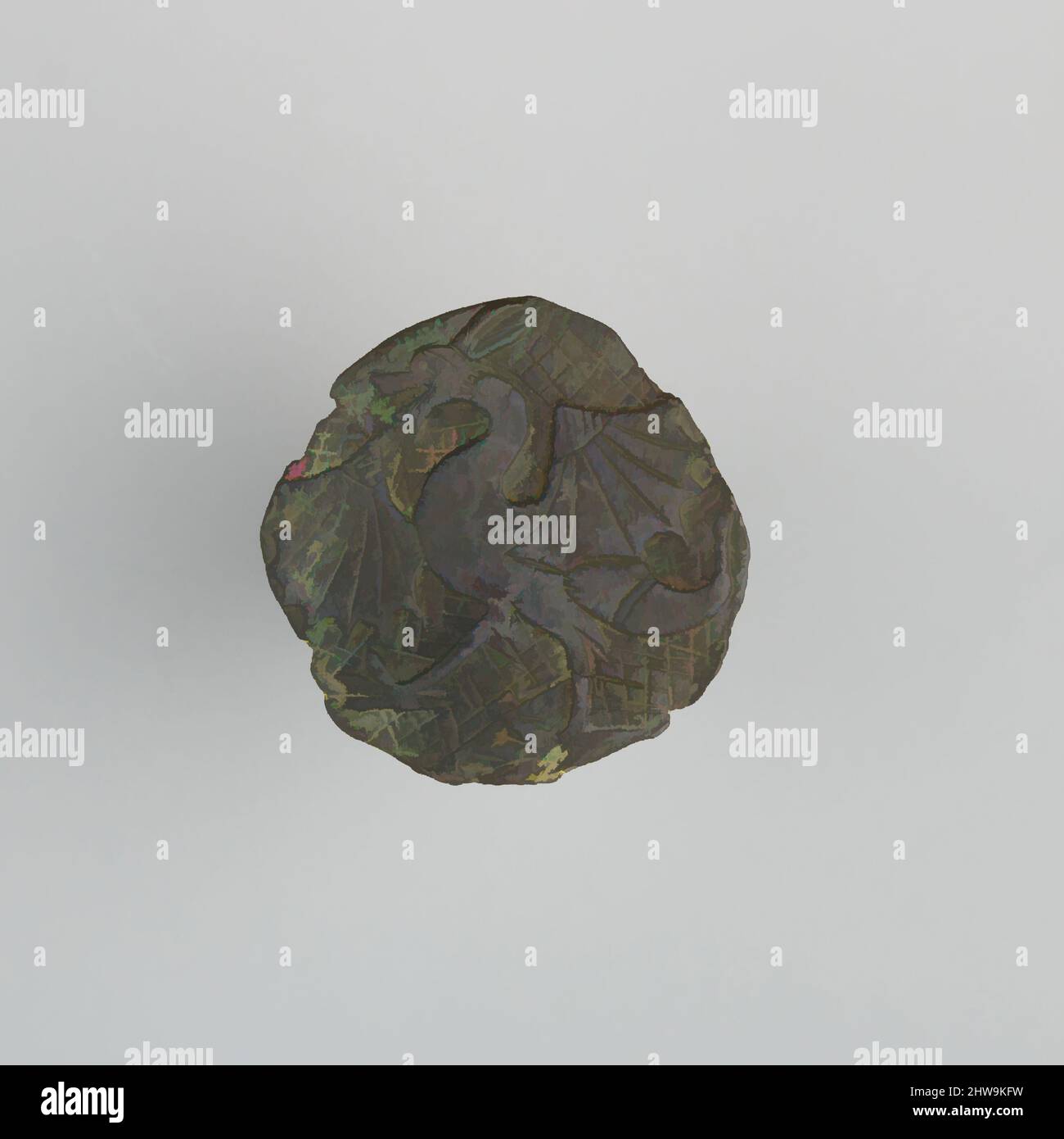 Art inspiré par badge (probablement monté de Horse Harness), 14th siècle, espagnol, cuivre, Diam. 1 15/16 po (4,9 cm) ; poids 1 oz (28,3 g), Miscellaneous-badges, oeuvres classiques modernisées par Artotop avec un peu de modernité. Formes, couleur et valeur, impact visuel accrocheur sur l'art émotions par la liberté d'œuvres d'art d'une manière contemporaine. Un message intemporel qui cherche une nouvelle direction créative. Artistes qui se tournent vers le support numérique et créent le NFT Artotop Banque D'Images