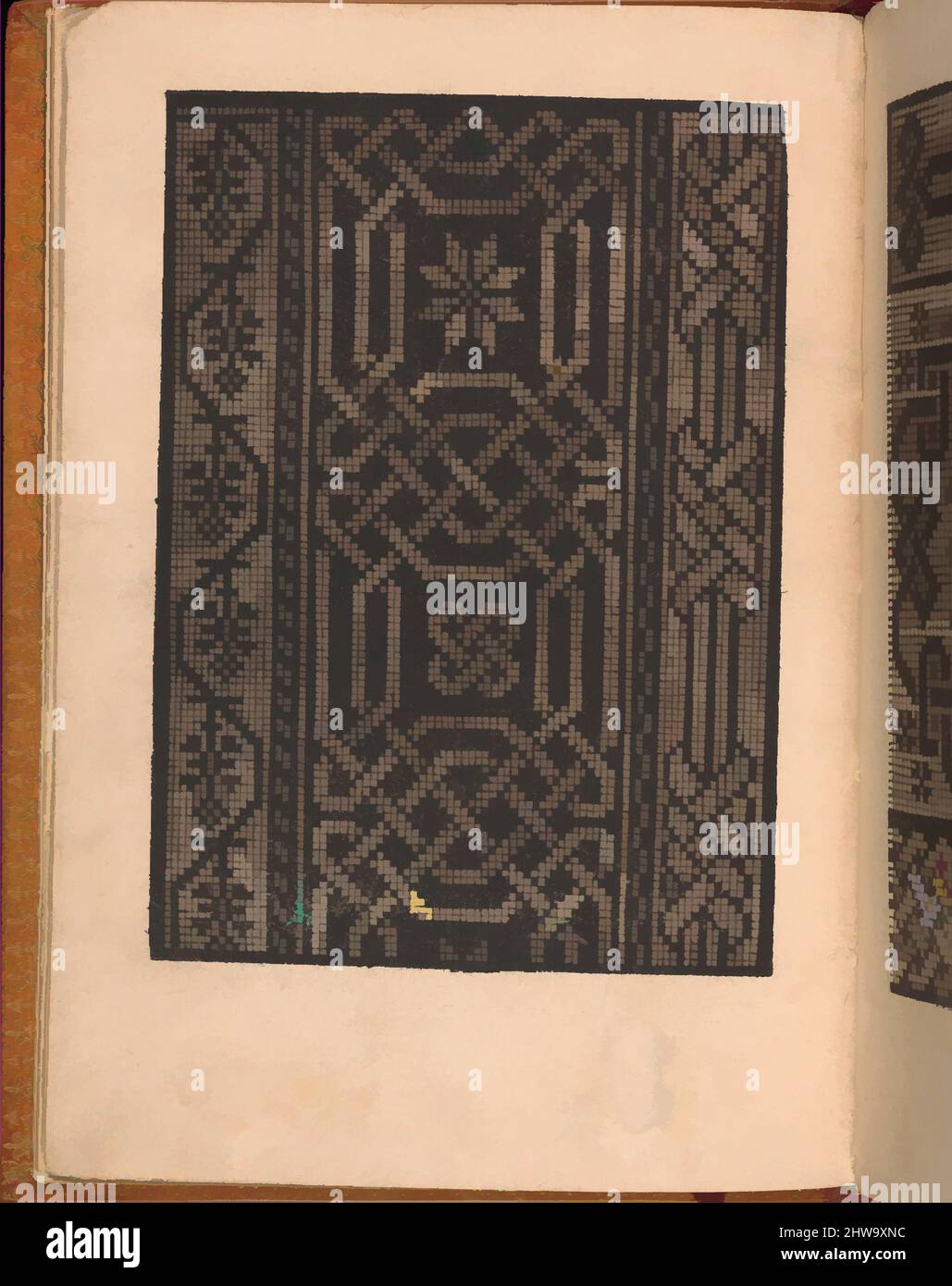 Art inspiré par dessins et estampes, Livres estampes ornement & Architecture, Convivio delle Belle donne, page 6 (verso), Editeur, Designer, oeuvres classiques modernisées par Artotop avec une touche de modernité. Formes, couleur et valeur, impact visuel accrocheur sur l'art émotions par la liberté d'œuvres d'art d'une manière contemporaine. Un message intemporel qui cherche une nouvelle direction créative. Artistes qui se tournent vers le support numérique et créent le NFT Artotop Banque D'Images