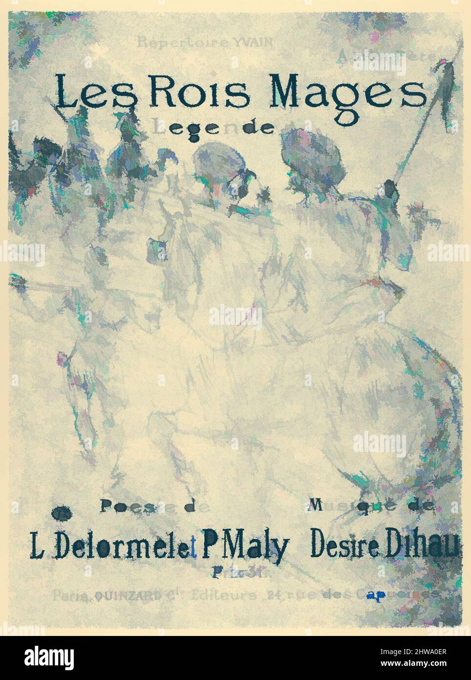 Art inspiré par les dessins et estampes, Print, les rois Mages, artiste, Henri de Toulouse-Lautrec, Français, Albi 1864–1901 Saint-André-du-Bois, oeuvres classiques modernisées par Artotop avec une touche de modernité. Formes, couleur et valeur, impact visuel accrocheur sur l'art émotions par la liberté d'œuvres d'art d'une manière contemporaine. Un message intemporel qui cherche une nouvelle direction créative. Artistes qui se tournent vers le support numérique et créent le NFT Artotop Banque D'Images