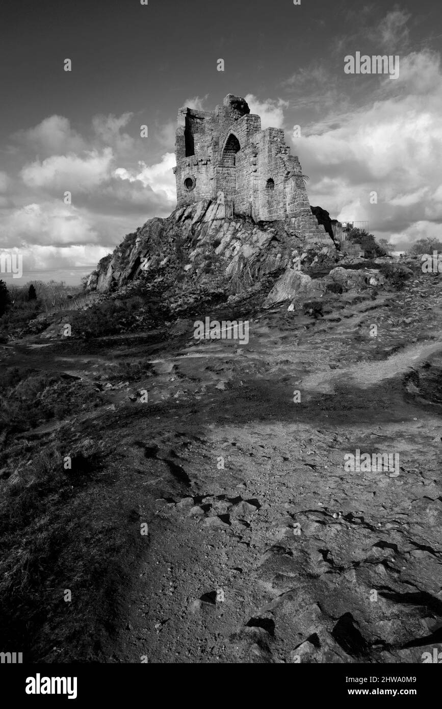 Le château ornemental de Mow COP est construit par Randle Wilbraham de Rode Hall Banque D'Images