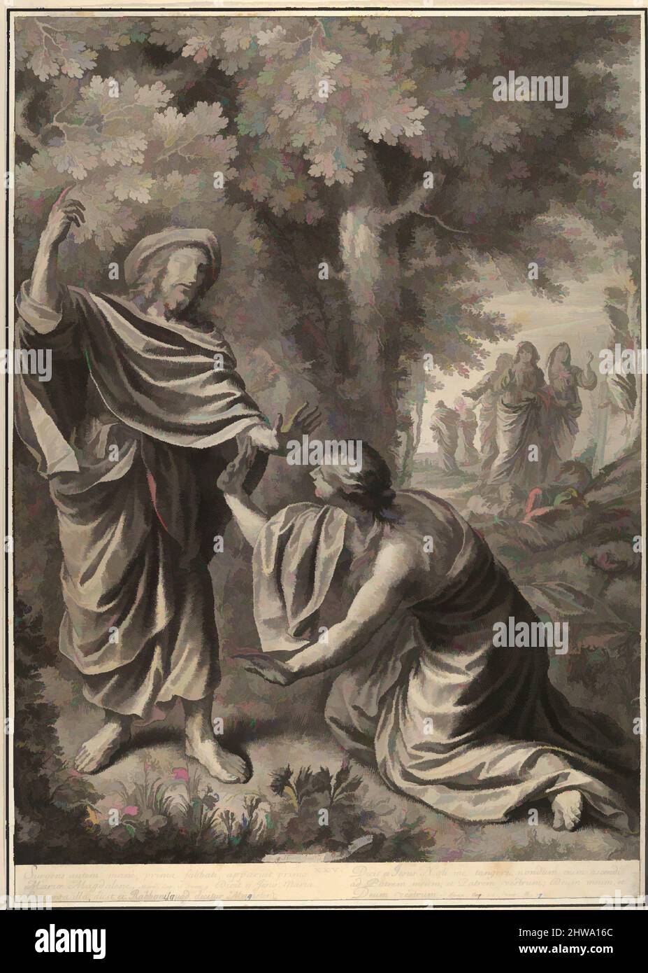 Art inspiré par dessins et estampes, Print, Noli Me Tangere, de la passion du Christ, planche 25, la passion du Christ, artiste, Grégoire Huret, oeuvres classiques modernisées par Artotop avec un peu de modernité. Formes, couleur et valeur, impact visuel accrocheur sur l'art émotions par la liberté d'œuvres d'art d'une manière contemporaine. Un message intemporel qui cherche une nouvelle direction créative. Artistes qui se tournent vers le support numérique et créent le NFT Artotop Banque D'Images