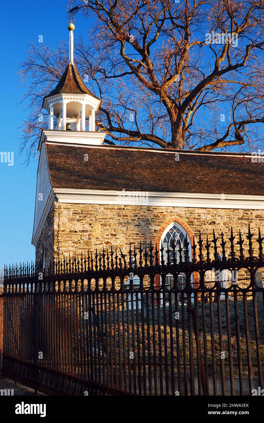 L'ancienne église hollandaise, l'un des cadres de la légende de Sleepy Hollow Banque D'Images