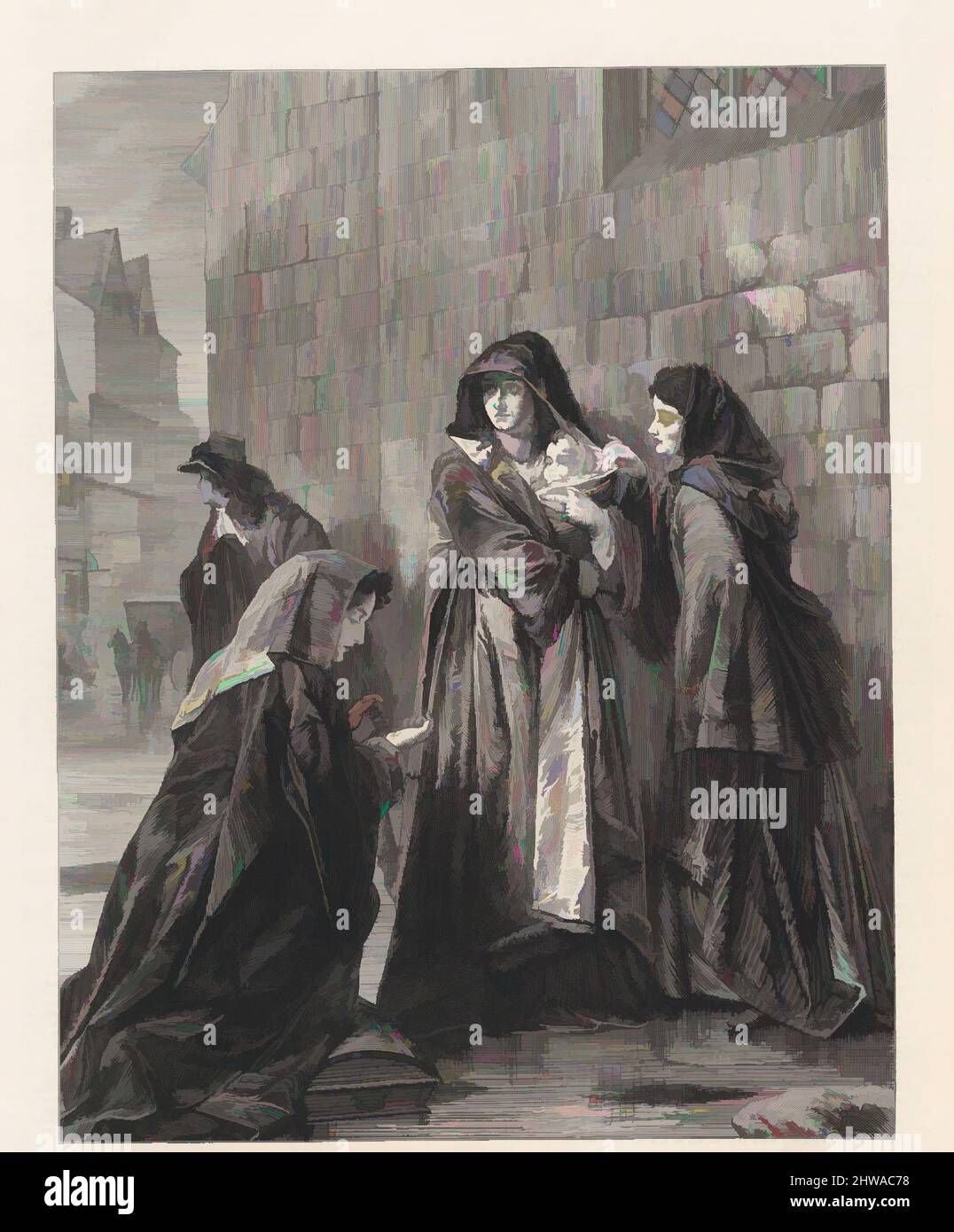 Art inspiré par dessins et estampes, impression, vol de la Reine de James II, de The Illustrated London News, Sitter, Mary Modena, œuvres classiques modernisées par Artotop avec une touche de modernité. Formes, couleur et valeur, impact visuel accrocheur sur l'art émotions par la liberté d'œuvres d'art d'une manière contemporaine. Un message intemporel qui cherche une nouvelle direction créative. Artistes qui se tournent vers le support numérique et créent le NFT Artotop Banque D'Images