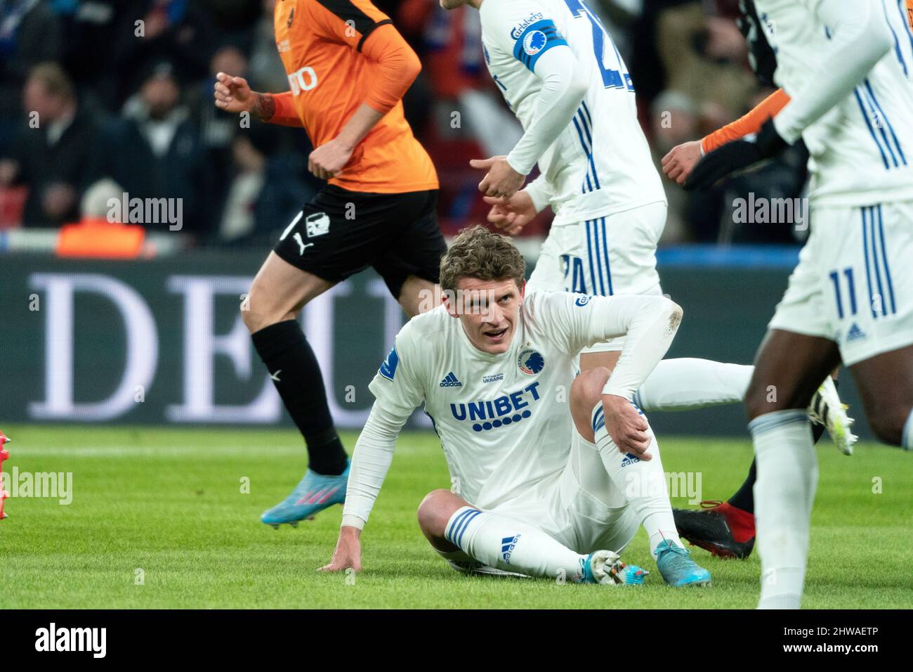 Copenhague, Danemark. 04th mars 2022. Jens Stage (6) du FC Copenhague vu lors du match Superliga de 3F entre le FC Copenhague et le Randers FC à Parken à Copenhague. (Crédit photo : Gonzales photo/Alamy Live News Banque D'Images