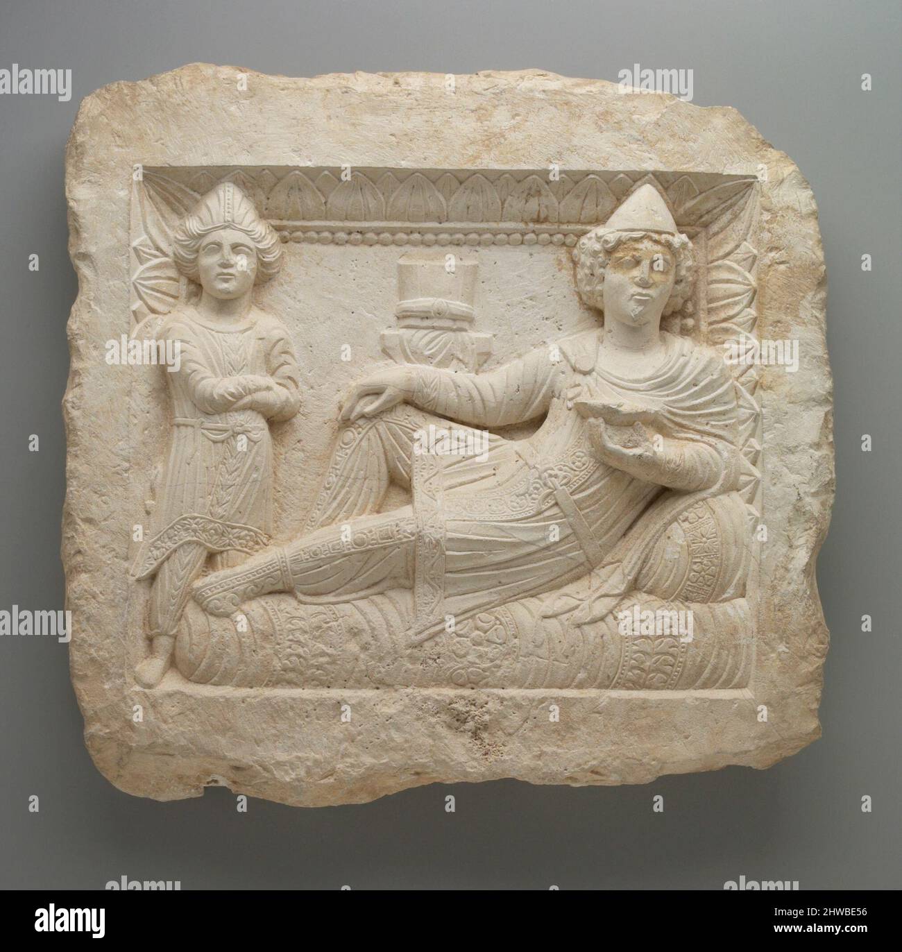 Soulagement, banquet funéraire Banque D'Images