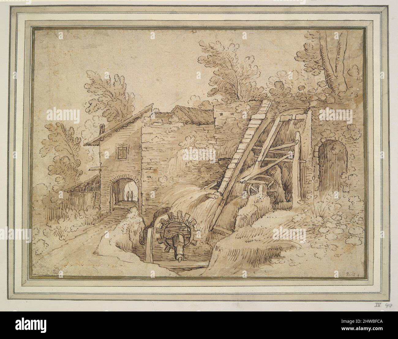 Broyeur. Artiste, école de: Paul Bril, flamand, 1554–1626 Banque D'Images