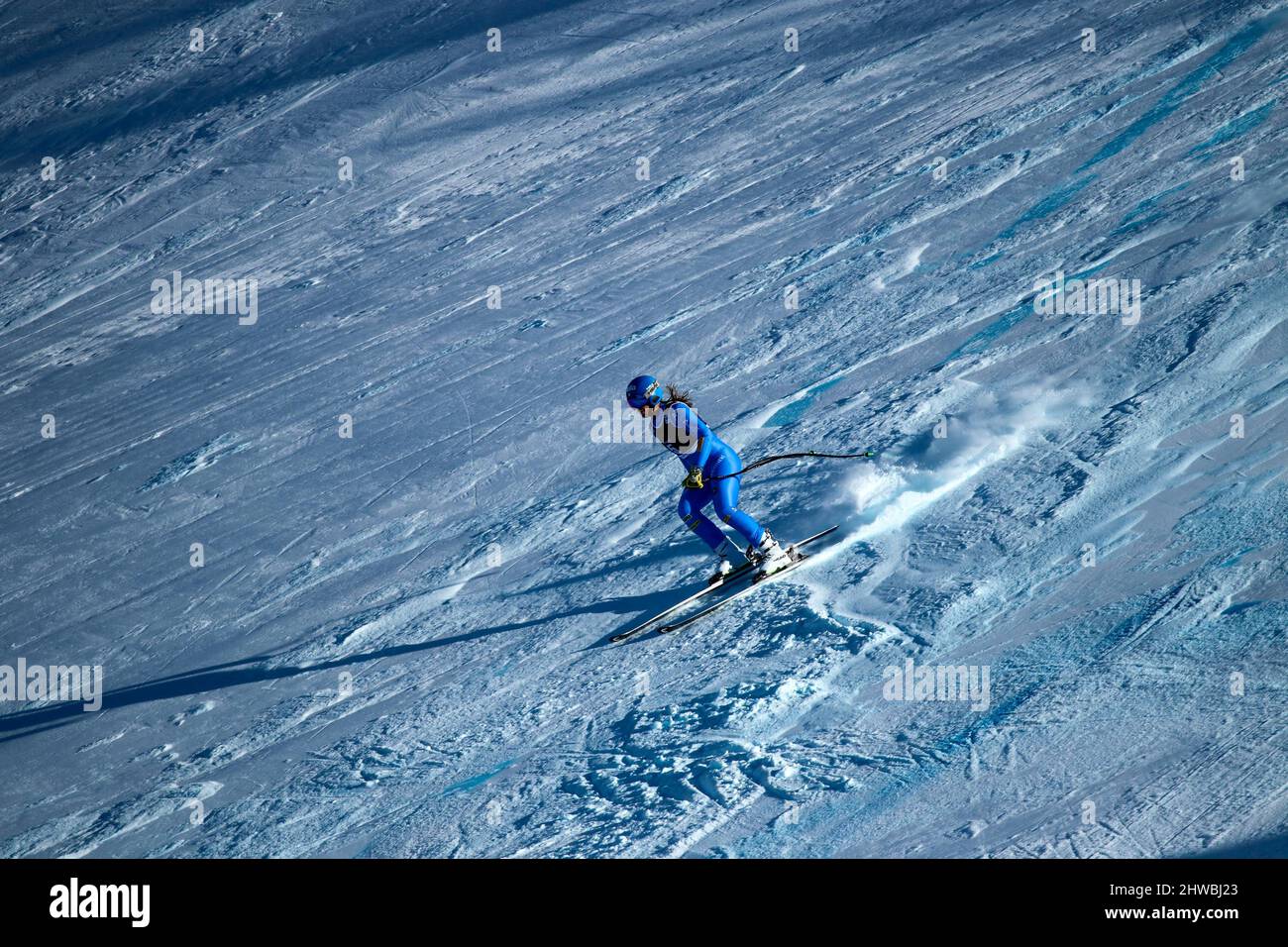 Lenzerheide, Italie. 05th mars 2022. Lenzerheide - Canton de Grigioni, Lenzerheide, Italie, 05 mars 2022, Elena Curtoni (ITA) pendant la coupe du monde de ski 2022 FIS - femmes Super G - ski alpin crédit: Live Media Publishing Group/Alay Live News Banque D'Images