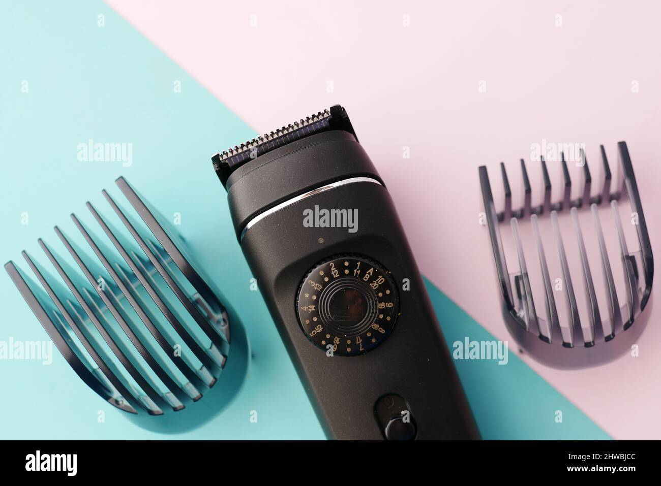 tondeuse à cheveux en gros plan Banque D'Images