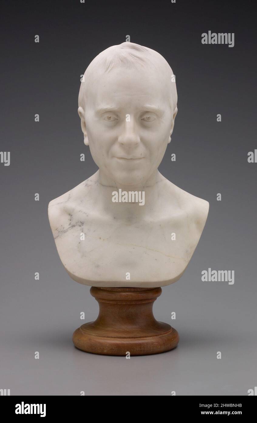Portrait du buste de Jean le rond d’Alembert. Artiste : Jean-Antoine Houdon, français, 1741–1828 Banque D'Images