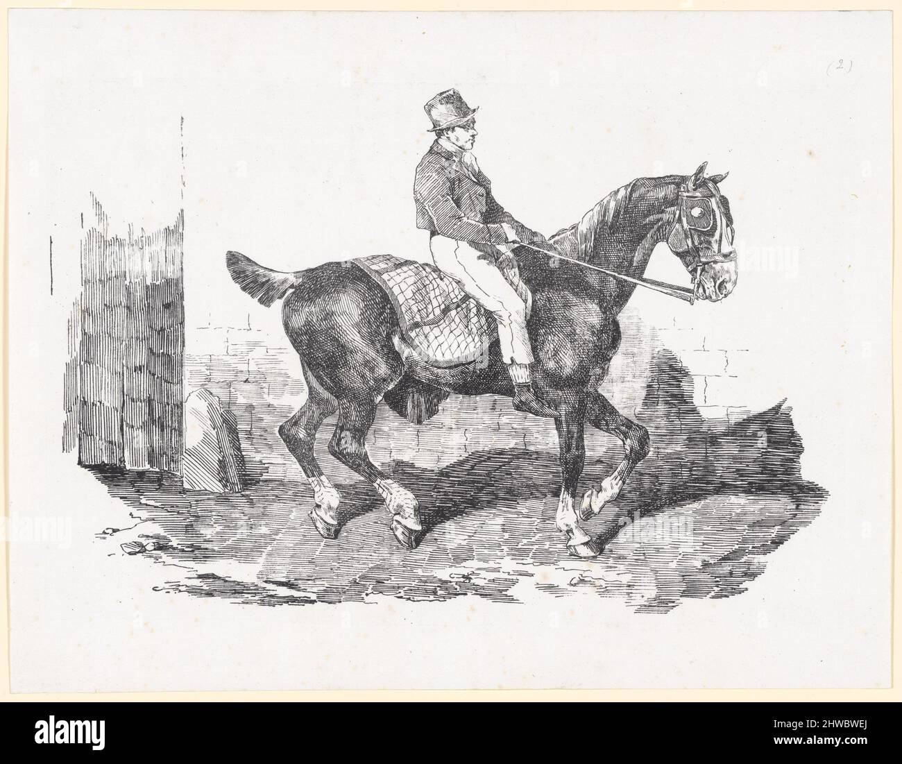 Comment Dit On Cheval En Anglais Cheval de carrosse monté par un paléfrenier, dit aussi Cheval anglais avec  une couverture à carreaux (cheval de calèche monté par un Groom, également  appelé cheval anglais avec un Blanket à damier).