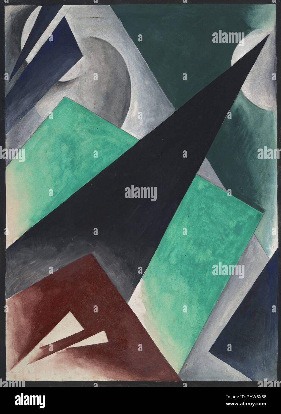 Architecture parchemin. Artiste: Liubov Popova, russe, 1889–1924 Banque D'Images