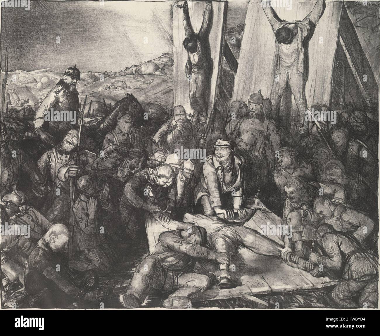 Gott STRAFE Angleterre. Artiste: George Wesley Bellows, cuisine américaine, 1882–1925 Banque D'Images