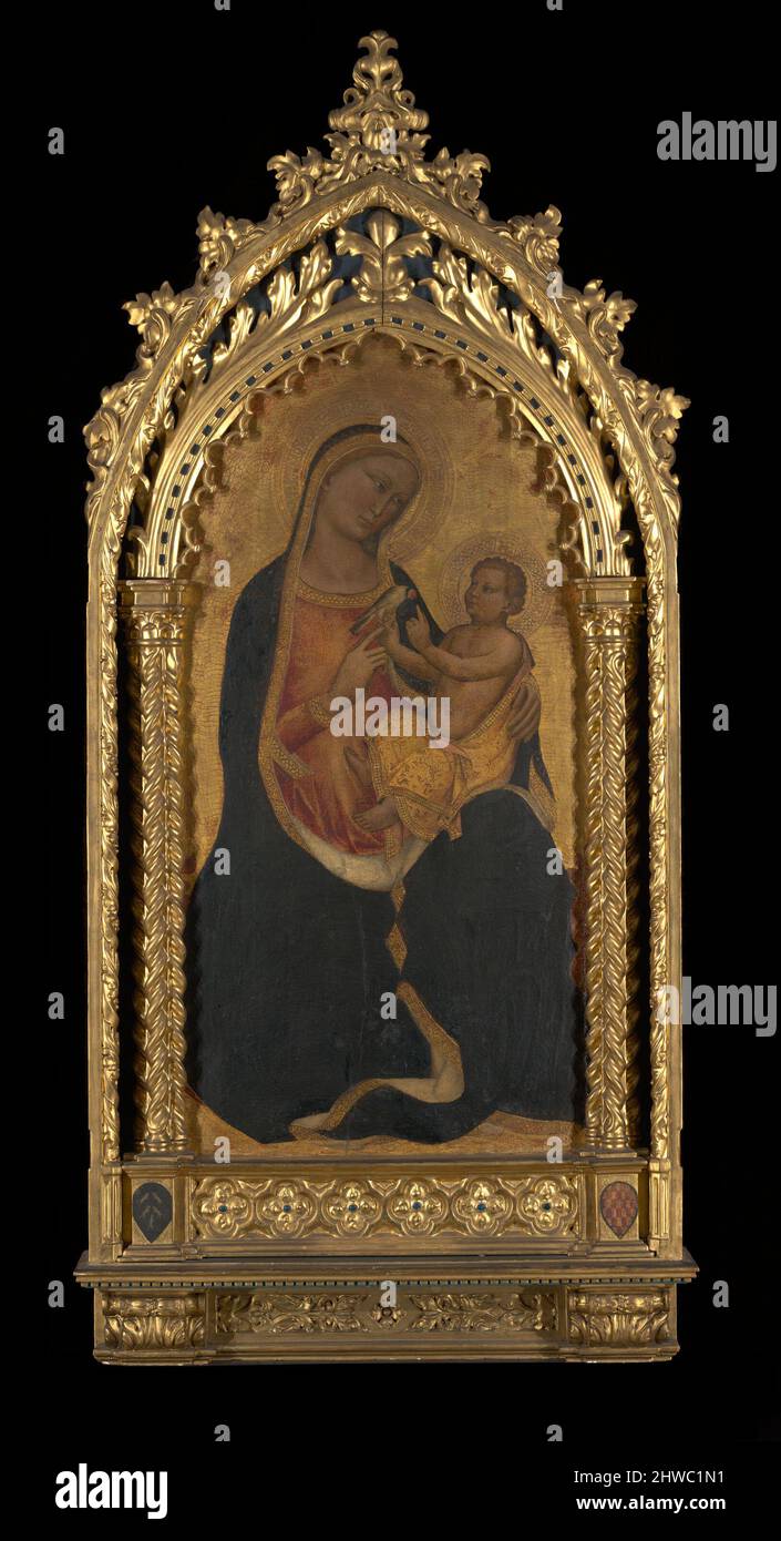 Vierge et enfant. Artiste: Niccolò di Pietro Gerini, Italien, ca. 1340–1414 Banque D'Images