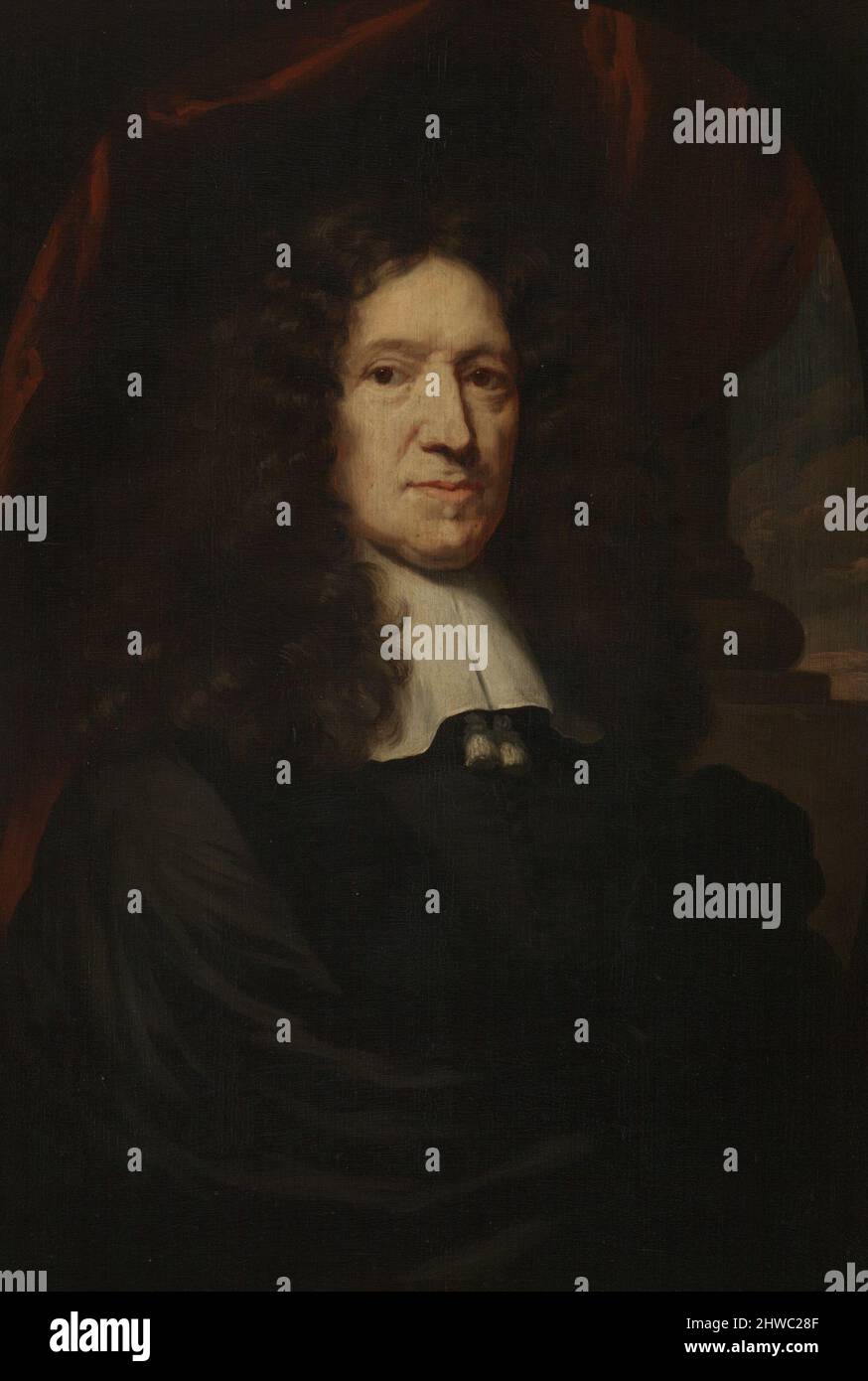 Portrait d'un homme. Artiste: Nicolaes Maes, Néerlandais, 1634–1693 Banque D'Images
