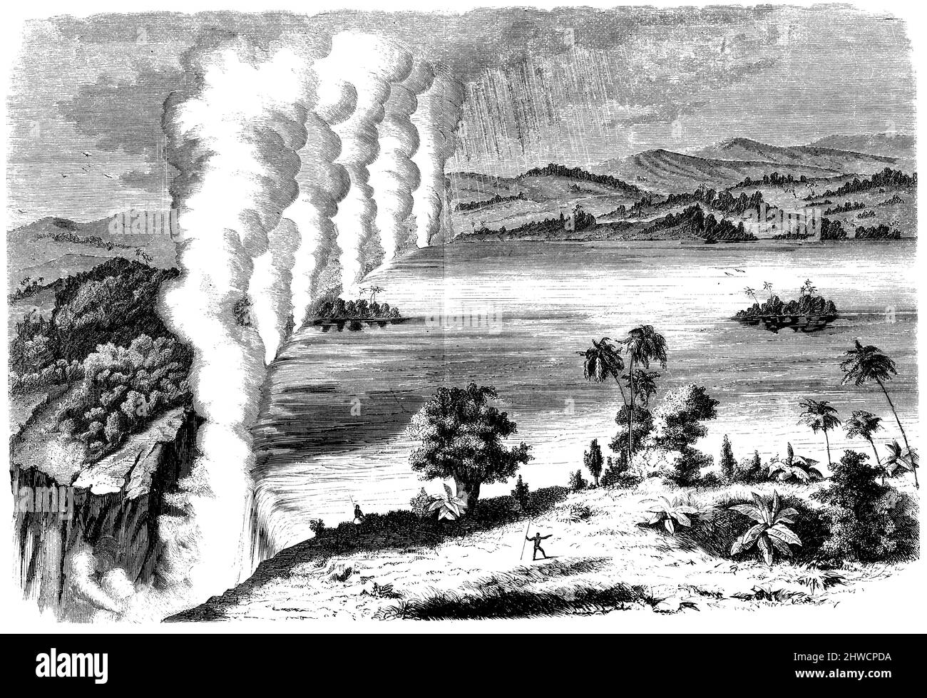 Chutes Victoria du Zambèze, Zambie, , (, ), Viktoria-Fälle des Sambesi, Sambia, les chutes Victoria du Zambèze, Zambie Banque D'Images