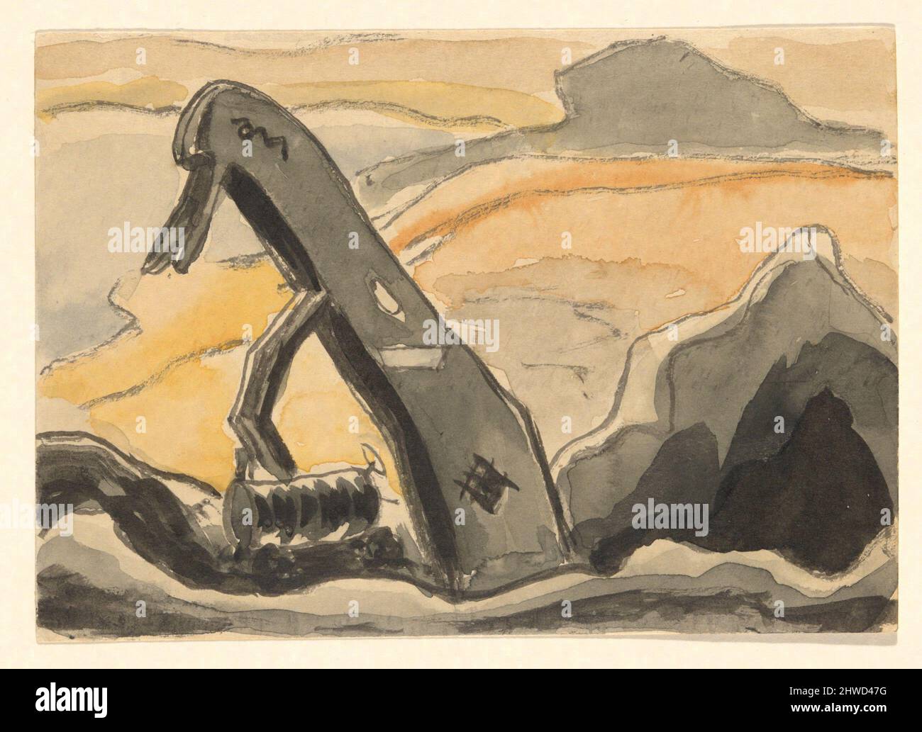 Pelle à vapeur–Port Washington. Artiste: Arthur Garfield Dove, américain, 1880–1946 Banque D'Images