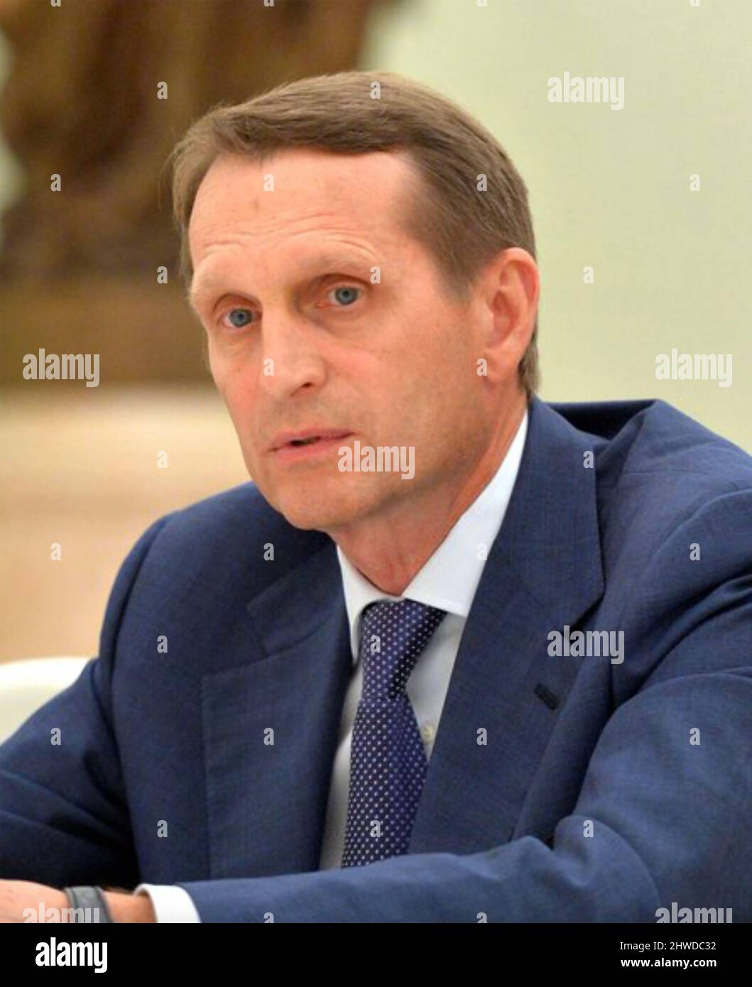 SERGEI NARYSHKIN Directeur du Service russe du renseignement étranger, vers 2021. Photo : MIL/Rus Banque D'Images