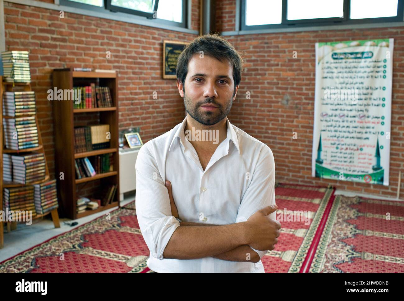 Milan, Italie 07/09/2011: Davide Piccardo, responsable des jeunes musulmans italiens. ©Andrea Sabbadini Banque D'Images