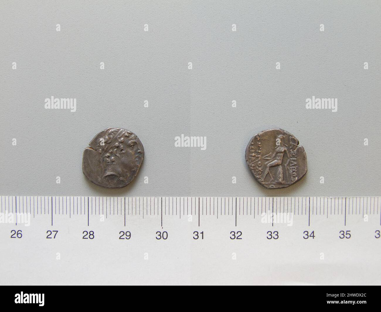 1 drachme d'Antiochus IV Epiphanes. Règle: Epiphanes Antiochus IV, ca. 215–164 C.-B., 175–164 C.-B. artiste : inconnu Banque D'Images