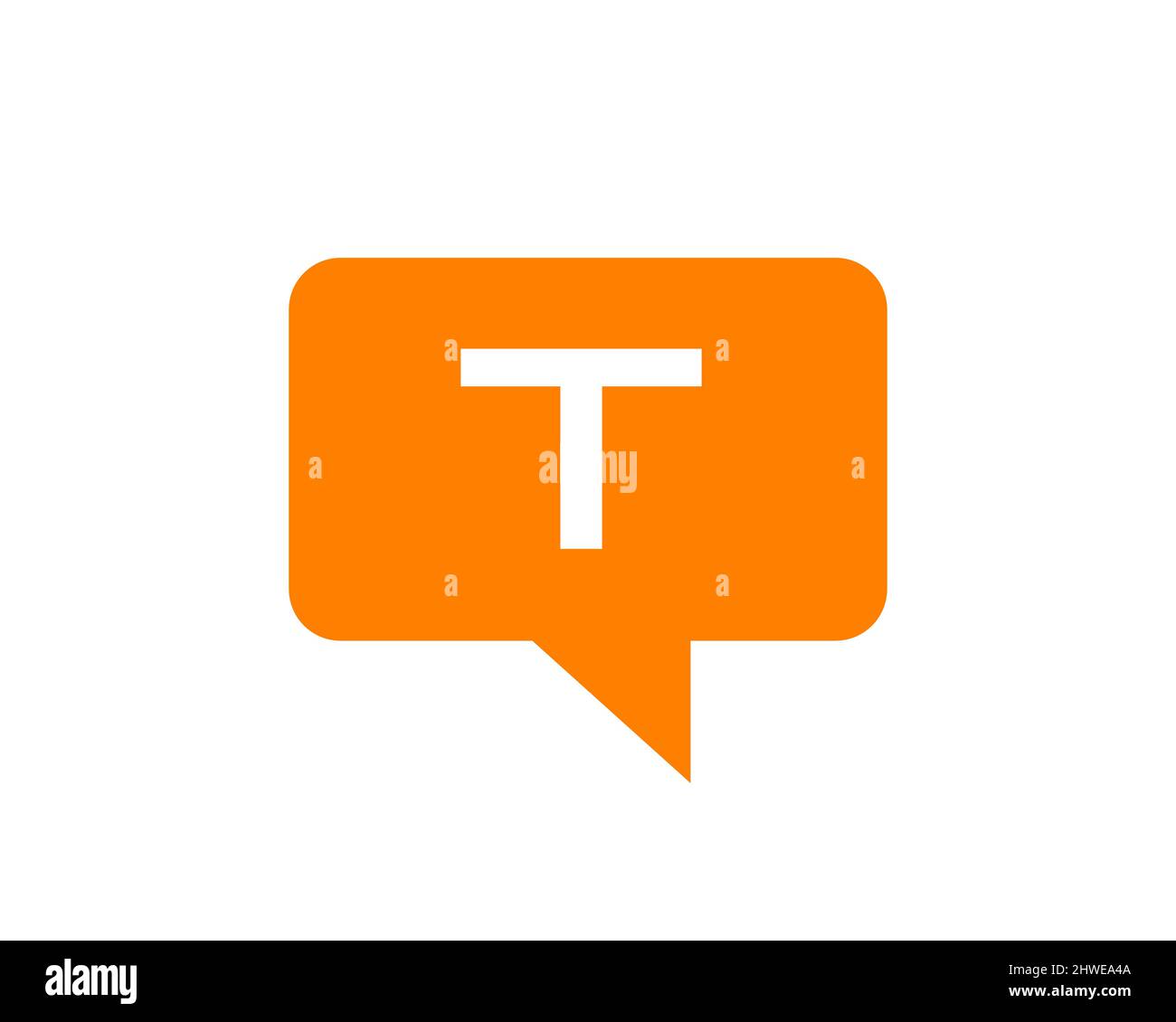 Logo de chat sur le concept T Letter. Logo lettre T Chat. Modèle de logo de communication lettre T. Illustration de Vecteur