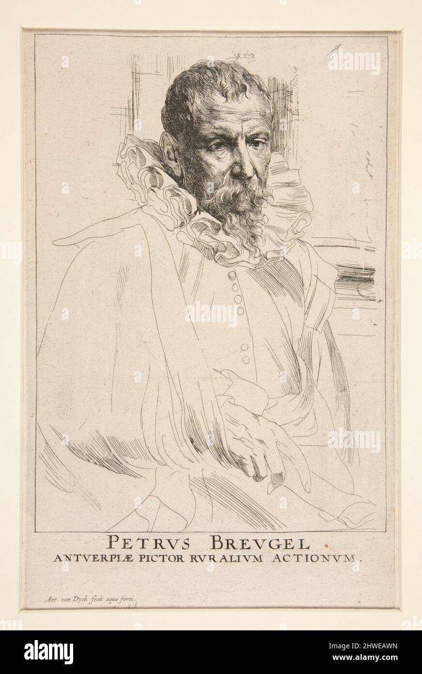 Pieter Brueghel, le plus jeune. Artiste: Anthony van Dyck, Flamand, 1599–1641 Banque D'Images