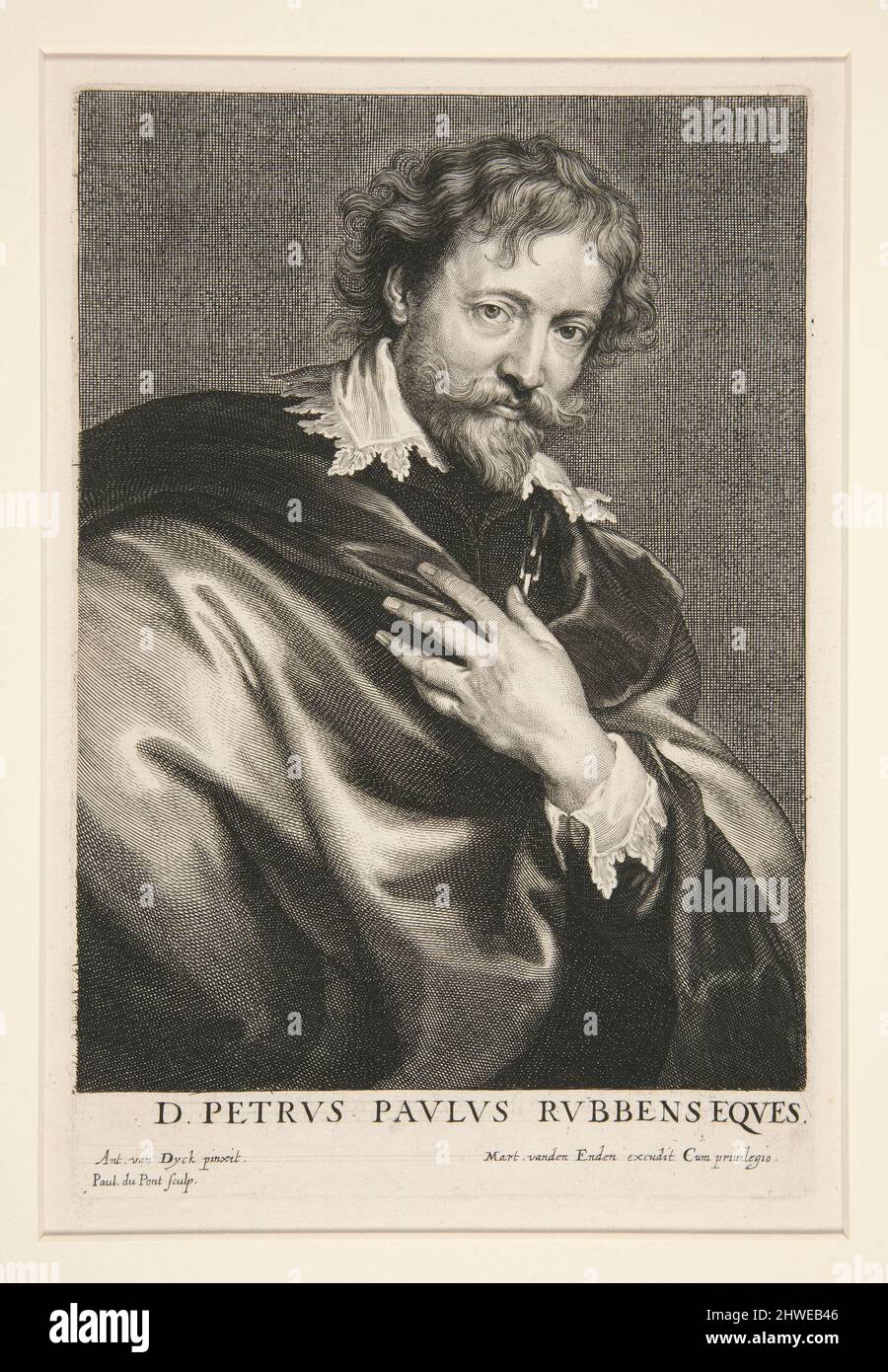 Peter Paul Rubens (1577-1640). Artiste: Paulus Pontius, flamand, 1603–1658 Banque D'Images
