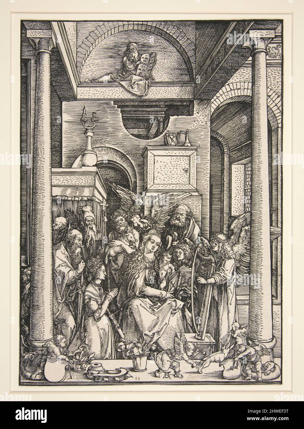 La glorification de la Vierge, de la vie de la Vierge. Artiste: Albrecht Dürer, allemand, 1471–1528 Banque D'Images