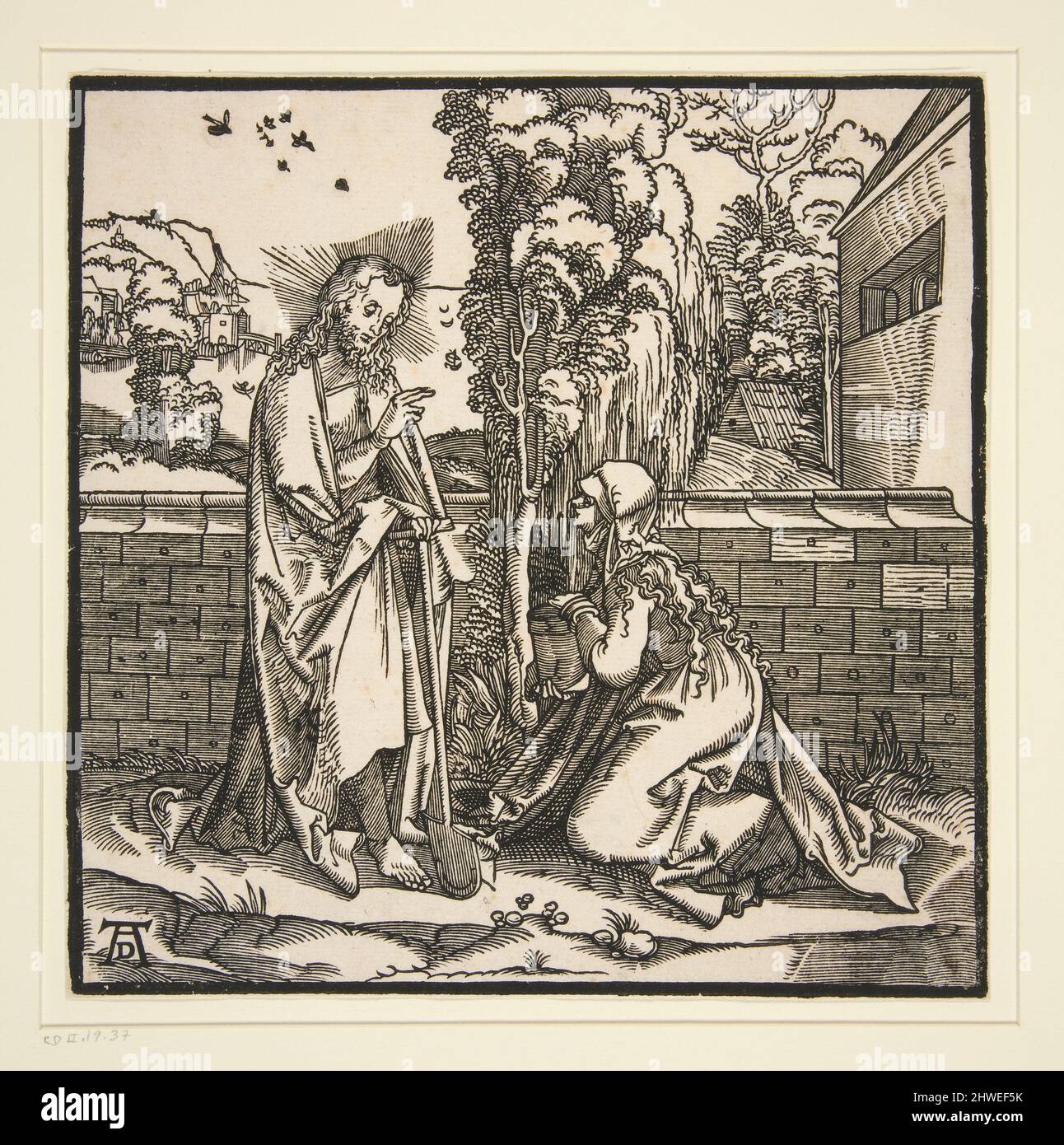 Le Christ et la Madeleine. Artiste: Hans Leonard Schaufelein, Allemand, 1480–1538 Banque D'Images