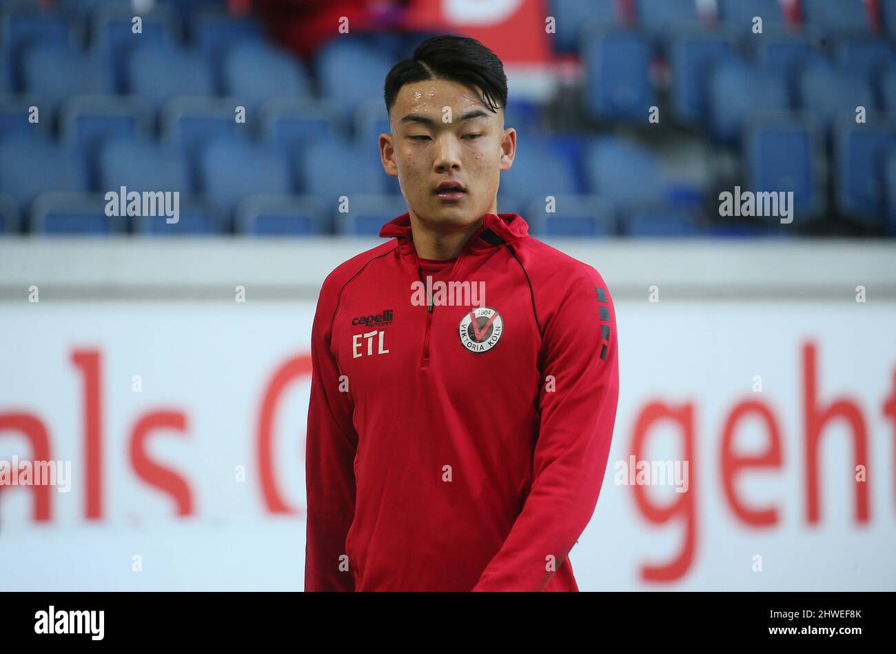 Duisburg, Allemagne. 05th mars 2022. Firo : 5th mars 2022, Fuvuball, 3rd Bundesliga, saison 2021/2022, MSV Duisburg - Viktoria kV?ln 2: 0 Seok Ju Hong, demi-chiffre crédit: dpa/Alamy Live News Banque D'Images