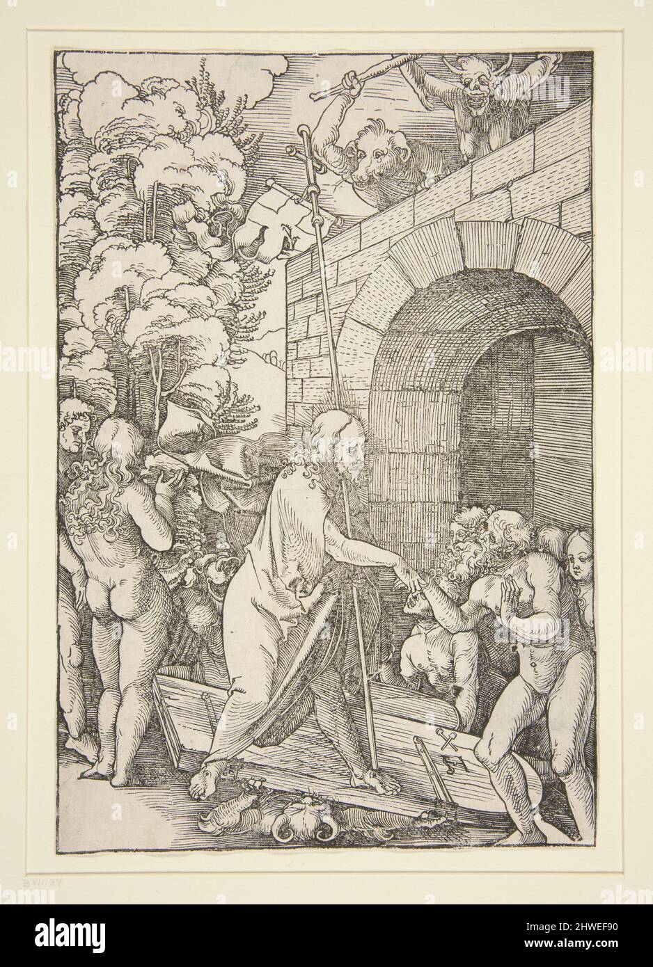 Christ dans Limbo. Artiste: Hans Leonard Schaufelein, Allemand, 1480–1538 Banque D'Images