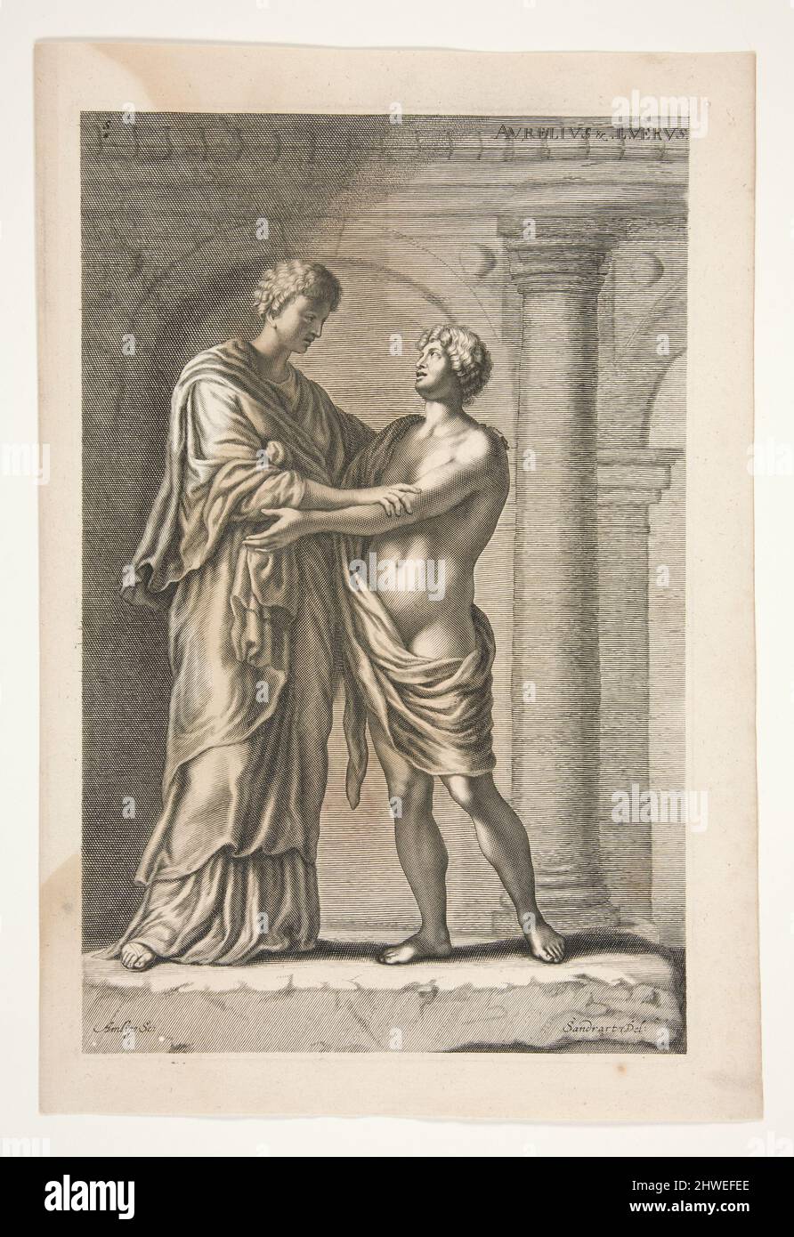 Papirius, de Sculpturae Veteris Admirata. Artiste: Joachim von Sandrart, allemand, 1606–1688 Banque D'Images