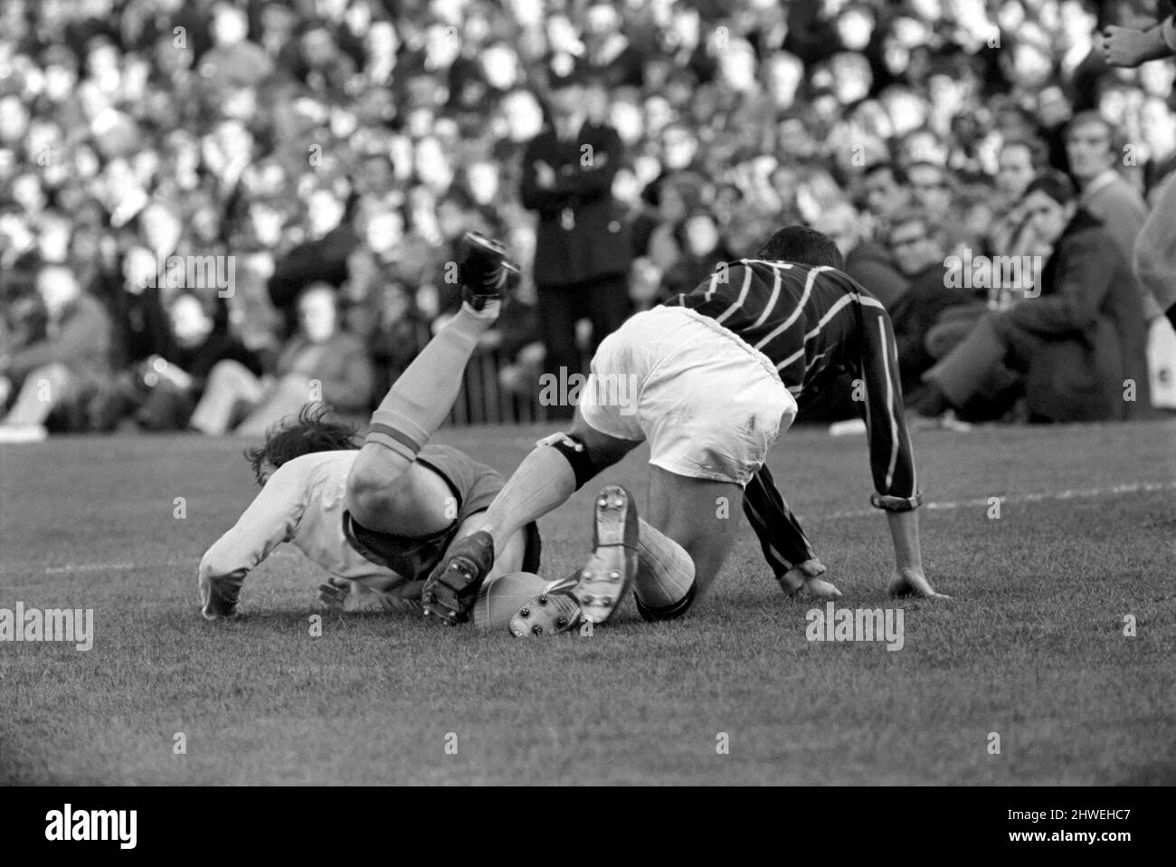 Sport: Football: Crystal Palace c. Arsenal. Action de la comparaison. Du 1969 Z10529 au 030 novembre Banque D'Images