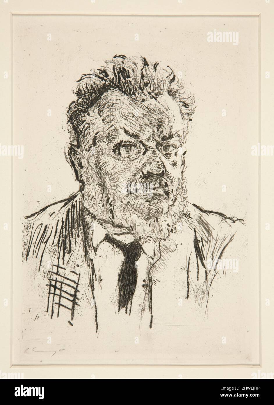 Autoportrait. Artiste: Max Slevogt, Allemand, 1868–1932 Banque D'Images