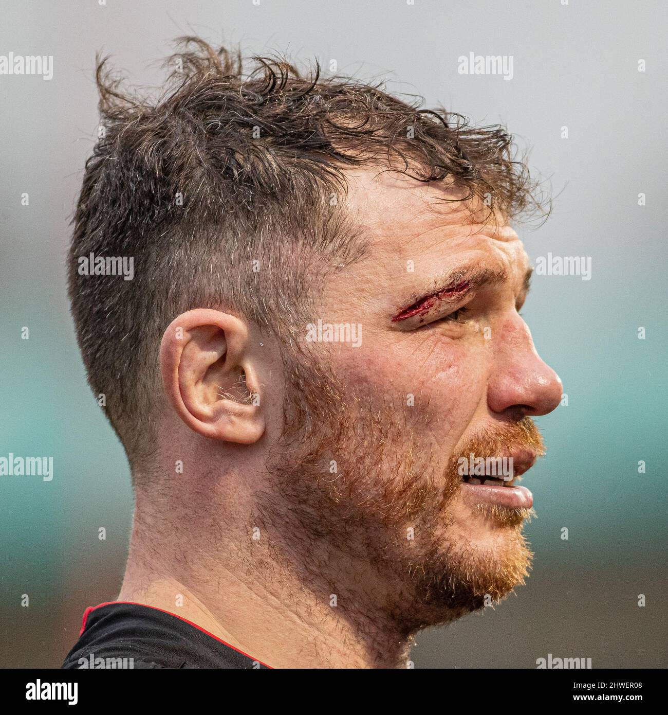 Barnett, Royaume-Uni. 05th mars 2022. Rugby Gallagher Premiership. Saracens V Leicester Tigers. Stade StoneX. Barnett. Un Tim Swinson battu de Saracens crédit: Sport en images/Alamy Live News Banque D'Images