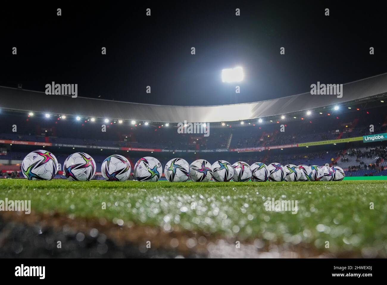 Rotterdam, pays-Bas. 05th mars 2022. Rotterdam - de Kuip avant le match entre Feyenoord et FC Groningen à de Kuip le 5 mars 2022 à Rotterdam, pays-Bas. (Box to Box Pictures/Yannick Verhoeven) Credit: Box to Box Pictures/Alamy Live News Banque D'Images