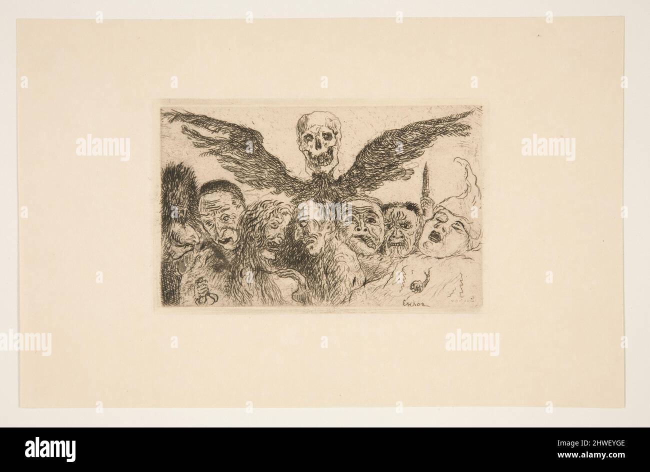 Les septs pachés capitaux dominés par la mort (les sept péchés mortels dominés par la mort), du