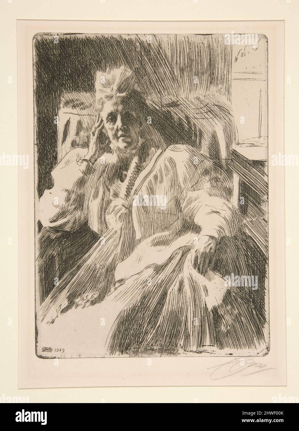 Queen Sophia. Artiste: Anders Zorn, suédois, 1860–1920 Banque D'Images