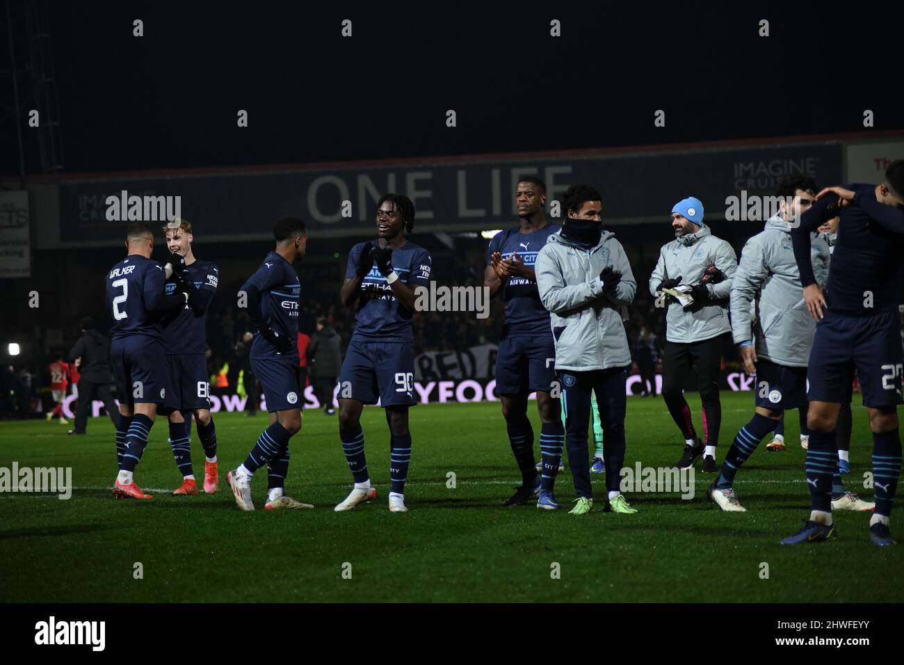 Swindon Town et Manchester City, Royaume-Uni - 07 janvier 2022 Banque D'Images