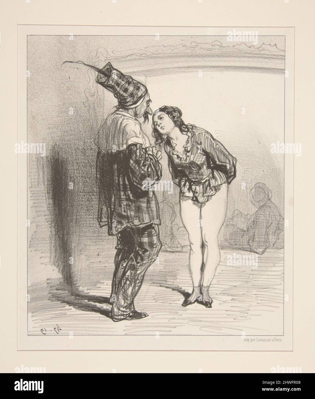 Amanda, tu ne reconnaitrais pas une etre que tu as tant aimé!. Artiste : Paul Gavarni, français, 1804–1866 Banque D'Images