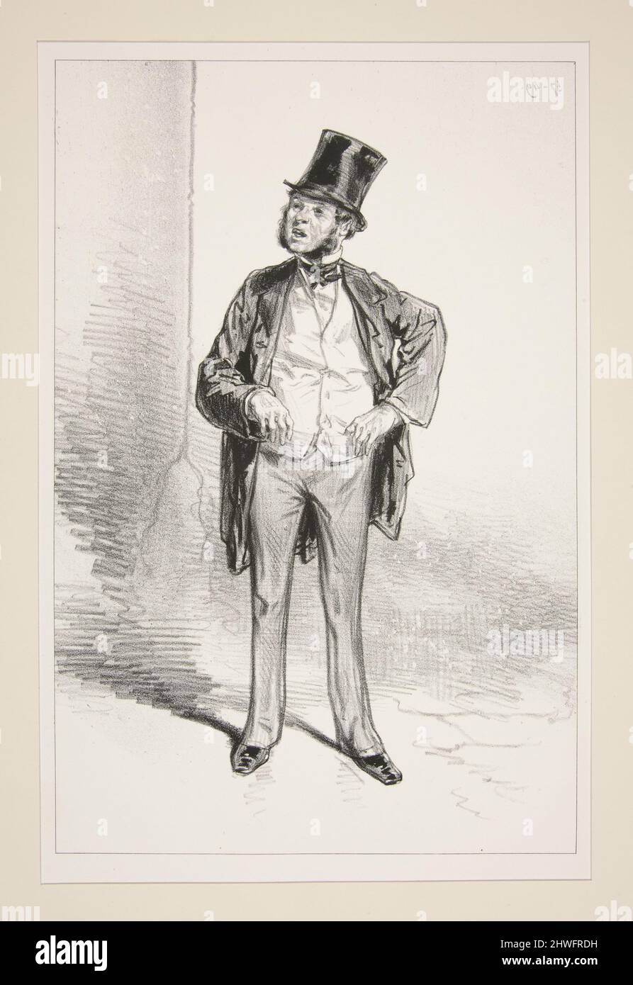 EN VOYAGE. De Saint-Pierre de Rome un Saint-Paul de Londres. Artiste : Paul Gavarni, français, 1804–1866 Banque D'Images