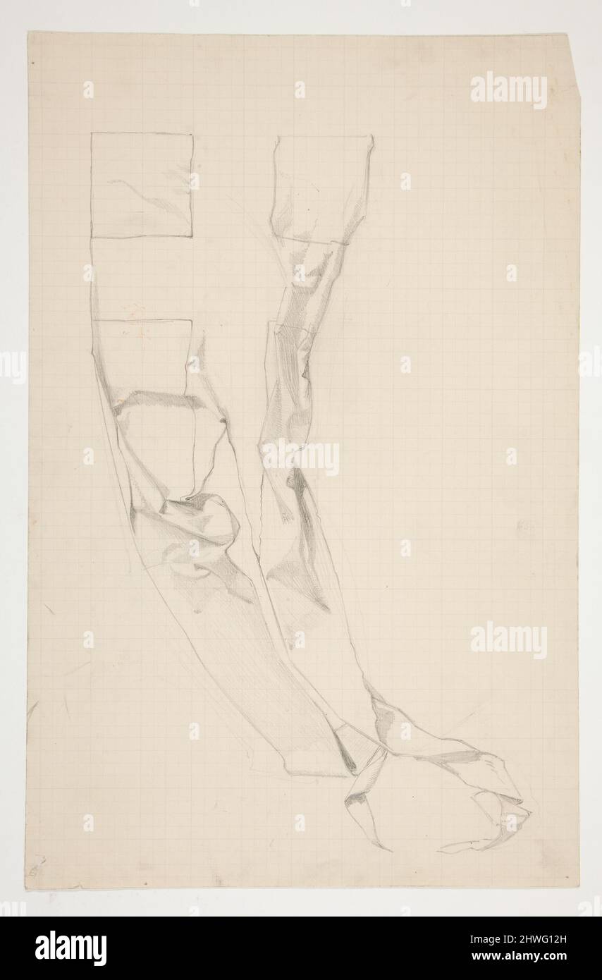 Drapeau de Galahad part, étude pour la quête du Saint Graal (série de quinze tableaux pour la Boston public Library, achevée en 1901). Artiste: Edwin Austin Abbey, cuisine américaine, 1852–1911, M.A. (HON.) 1897 Banque D'Images