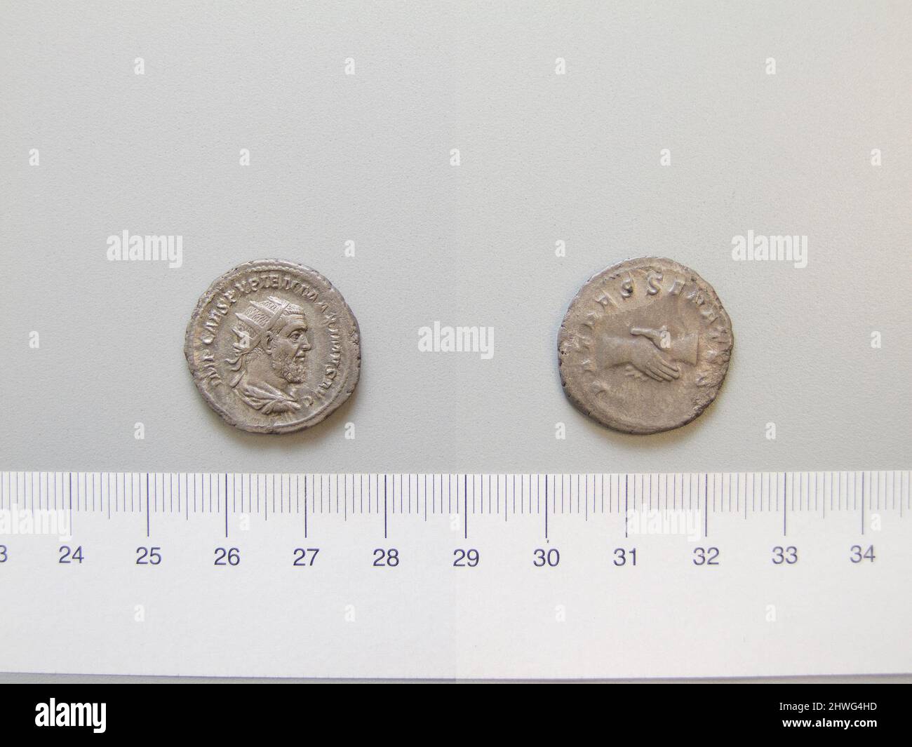 Antoninianus de Puppienus de Rome. Règle: Puppienus, ca. 165–238, réglée 238 monnaie: Rome artiste: Inconnu Banque D'Images