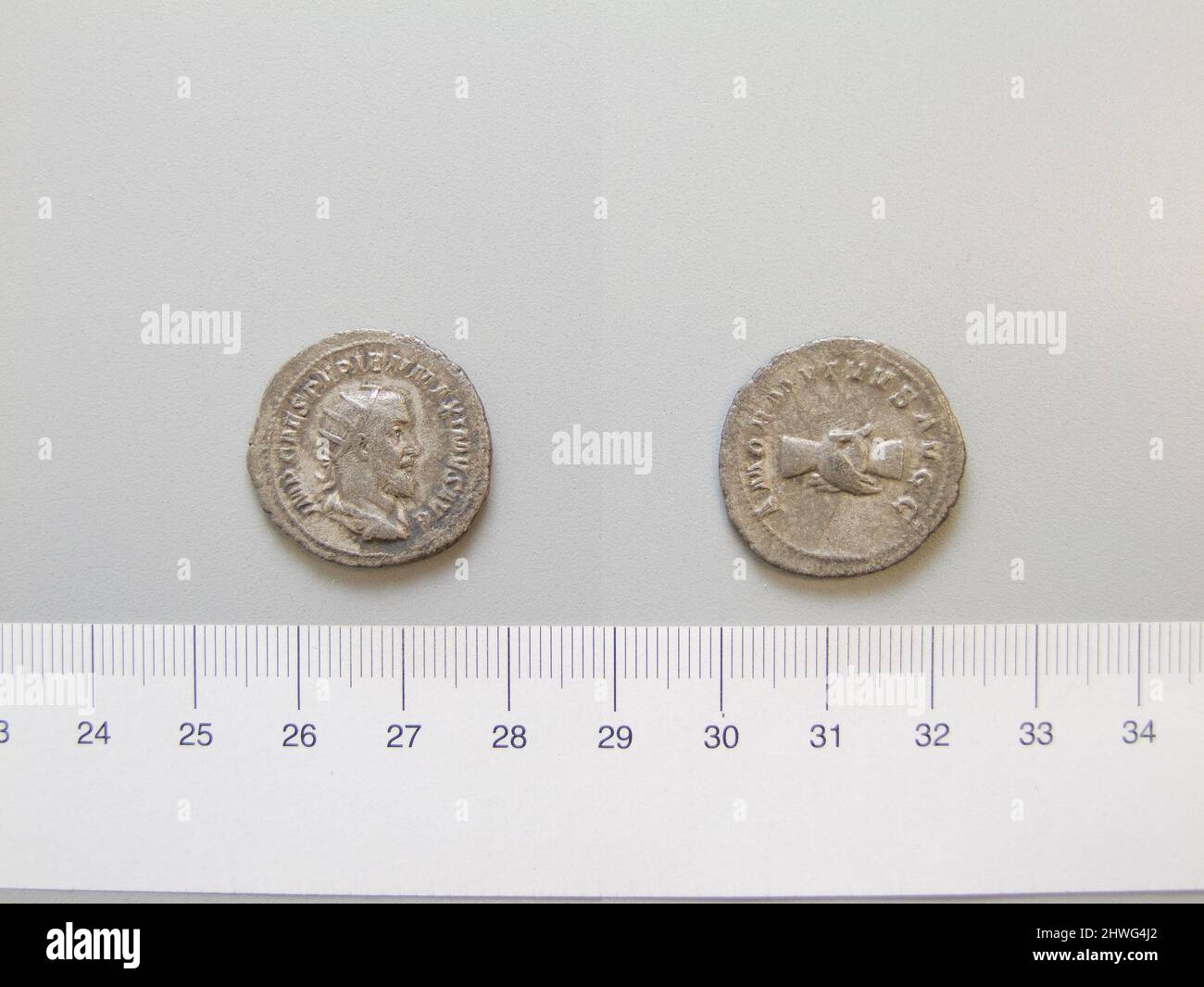 Antoninianus de Puppienus de Rome. Règle: Puppienus, ca. 165–238, réglée 238 monnaie: Rome artiste: Inconnu Banque D'Images