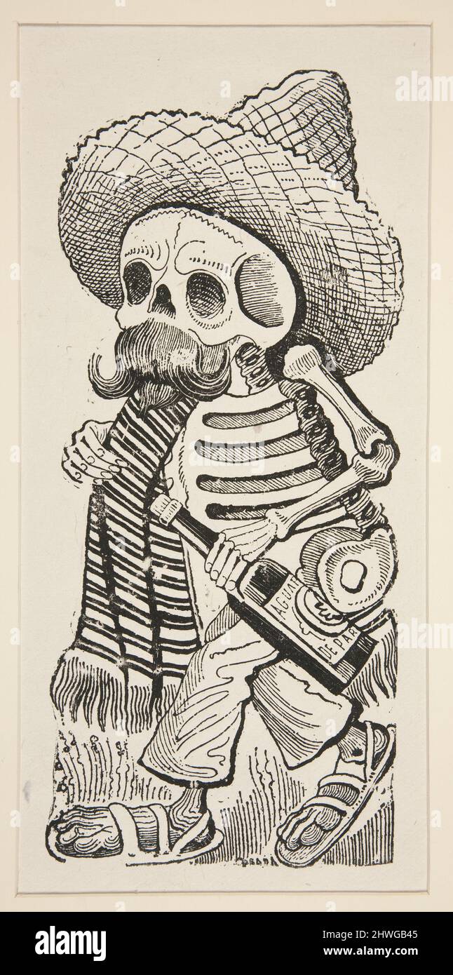 Calavera Maderista. Artiste: José Guadalupe Posada, cuisine mexicaine, 1852–1913 Banque D'Images