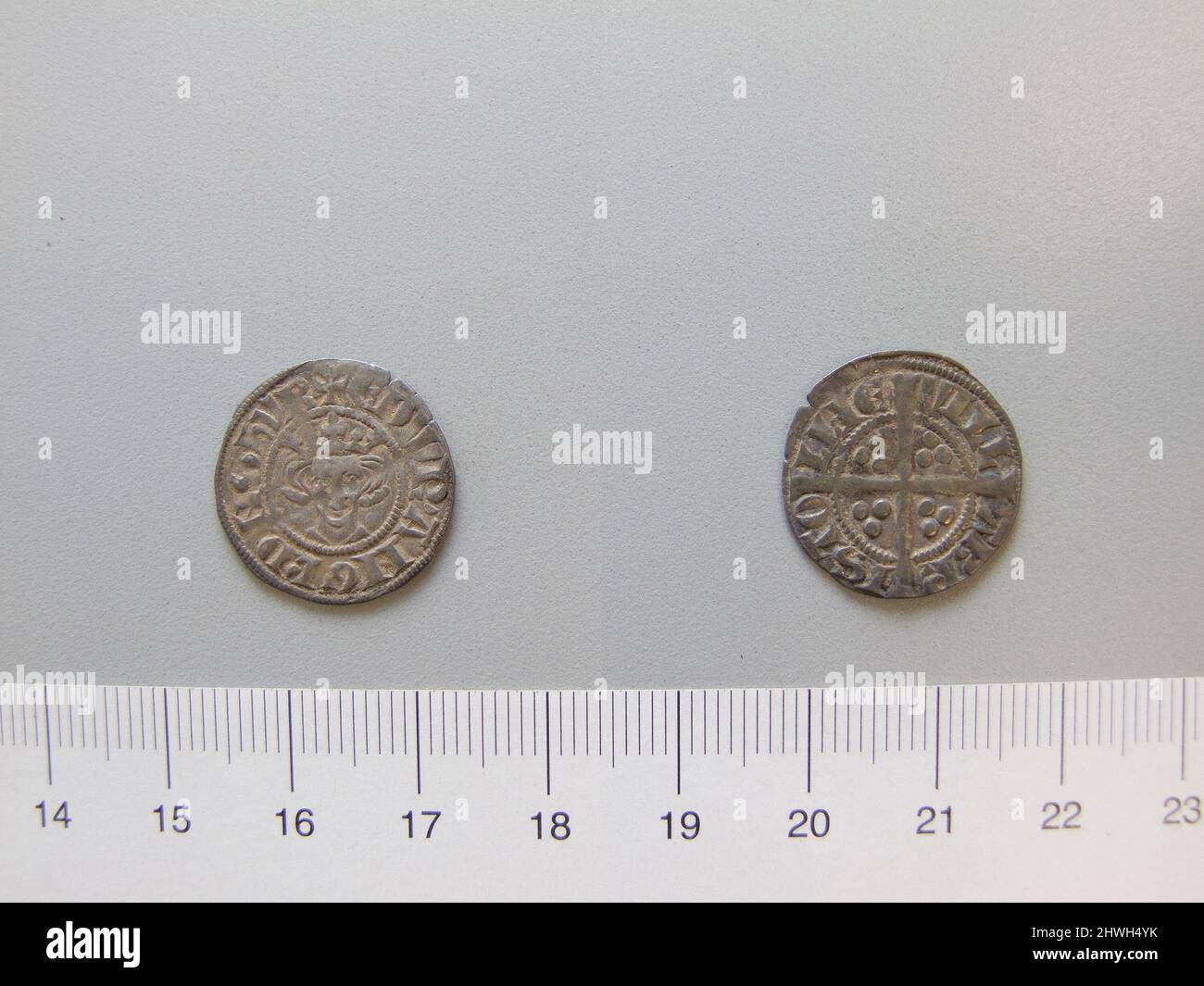 1 Penny of Edward I de Bristol. Souverain: Edward I, roi d'Angleterre, 1239–1307, règle 1272–1307 monnaie: Bristol artiste: Inconnu Banque D'Images