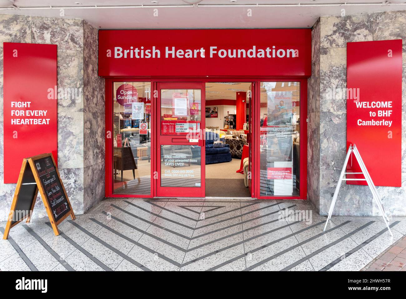 Boutique caritative British Heart Foundation, Home Store, Royaume-Uni Banque D'Images
