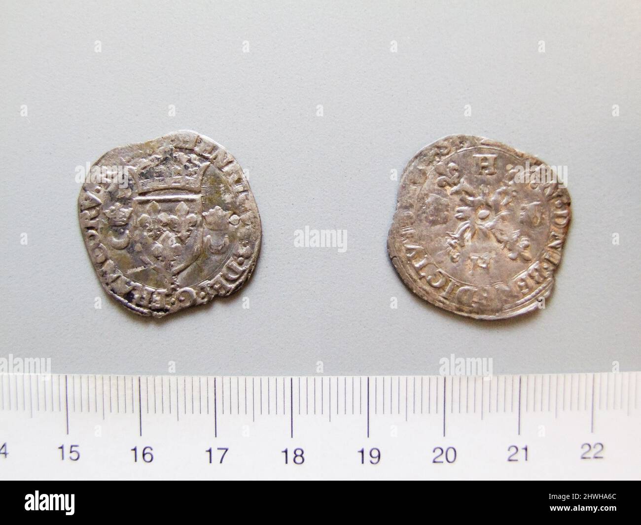 Henri IV Douzain aux 2 H type II 1595 C Saint-Lô